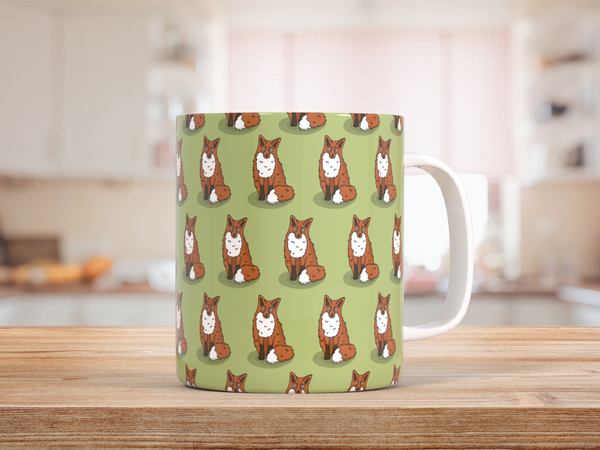 Fox Patterned Mug