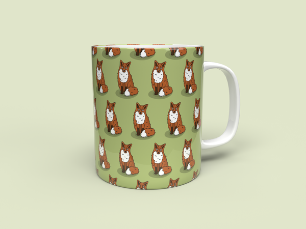 Fox Patterned Mug