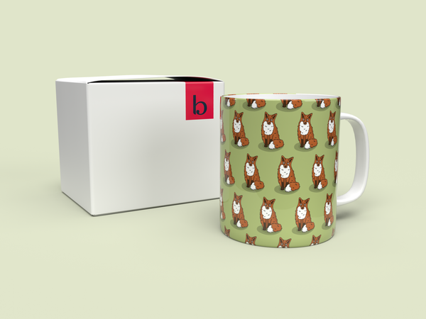 Fox Patterned Mug