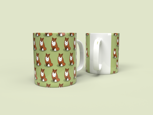 Fox Patterned Mug