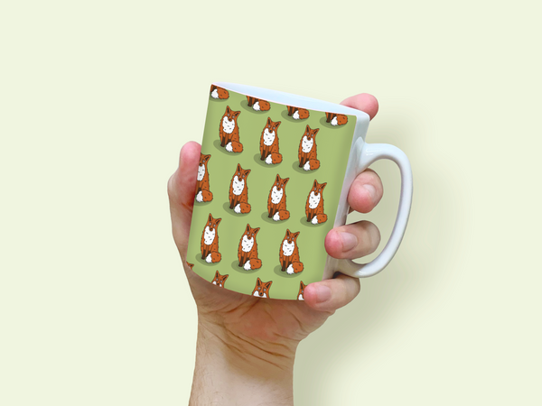 Fox Patterned Mug