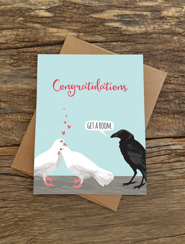 Congratulations! Get a room (engagement/wedding)