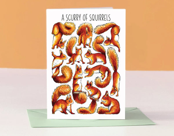 Squirrels - collectable Greeting card - Alexia Claire