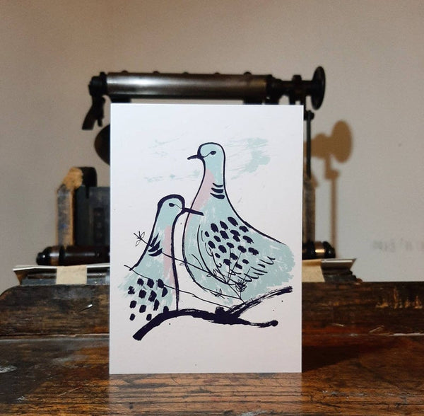 Turtle Doves Greeting Card - Thundercliffe Press