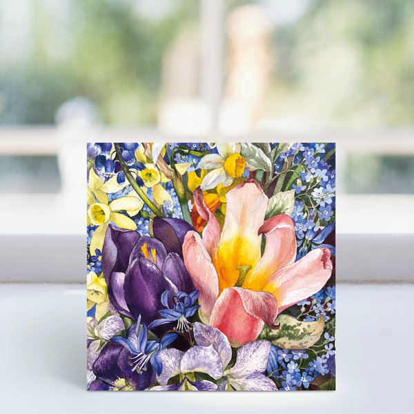 Springtime Florals Card - Mary Swift Art -   LGP