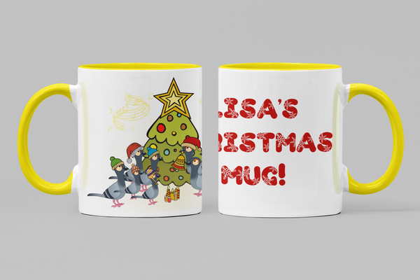 Two Toned Personalised Christmas mug
