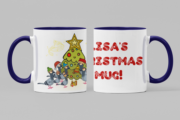 Two Toned Personalised Christmas mug