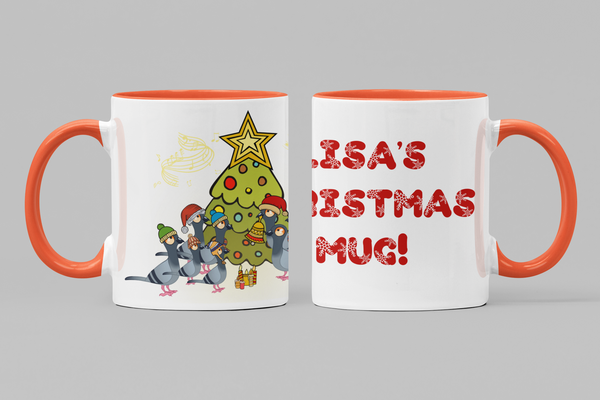 Two Toned Personalised Christmas mug