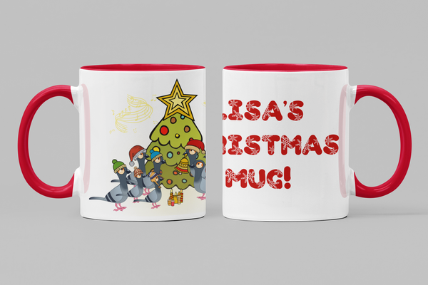 Two Toned Personalised Christmas mug