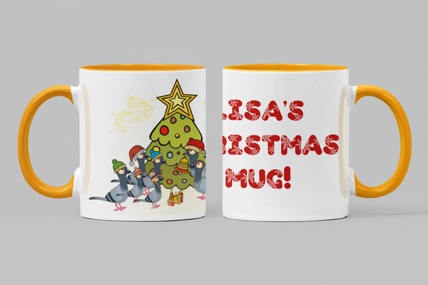 Two Toned Personalised Christmas mug