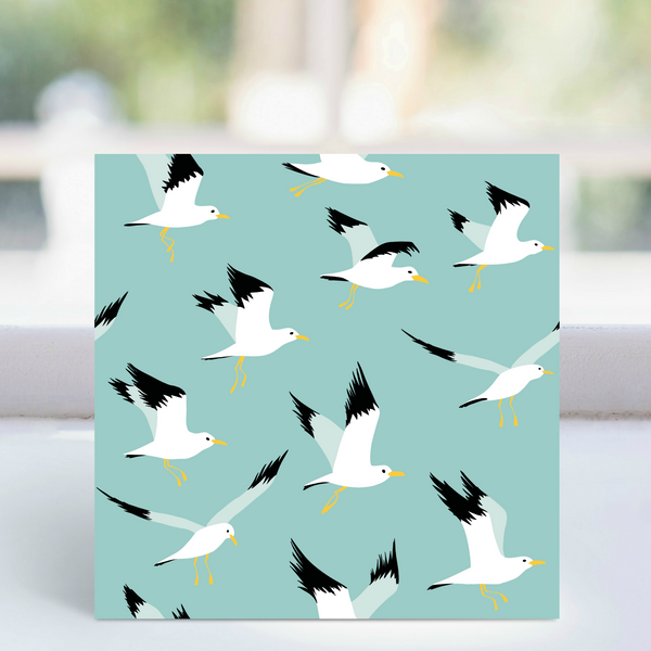 Seagulls - Greeting Card-  LGP