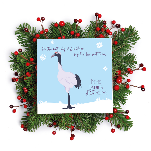 12 Birds of Christmas - 9 ladies Dancing -  Crane