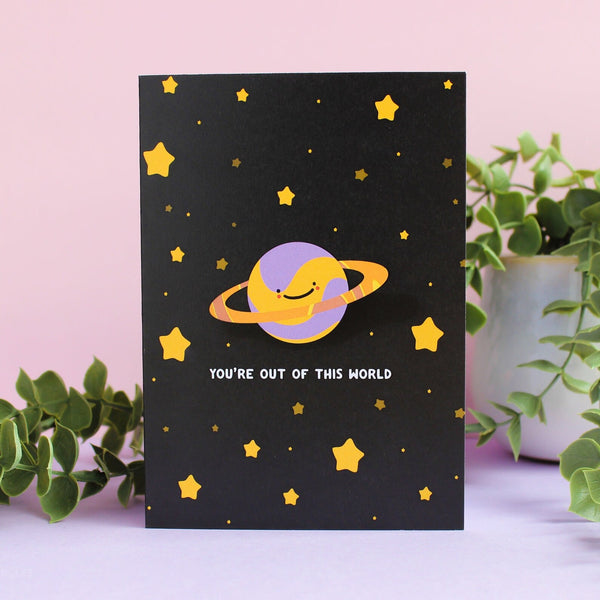 You are out of this world!  - Jam Triangles Card
