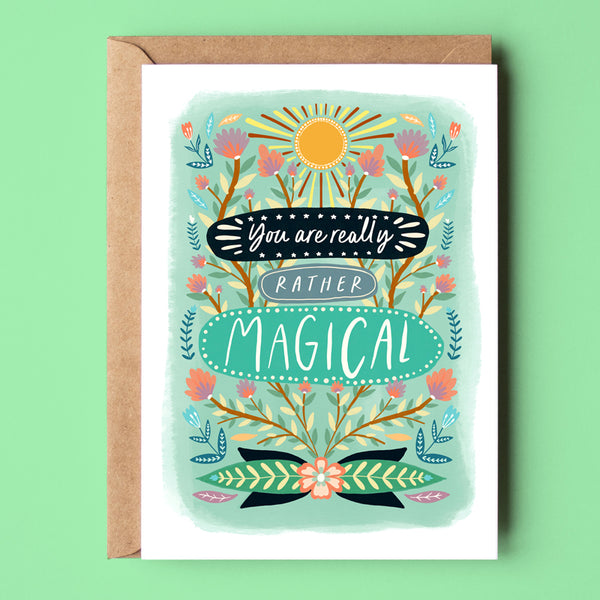 You are really rather magical, recycled card- Sunshine Bindery