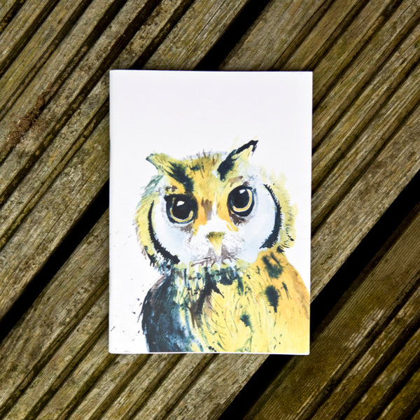 Notebook - recycled paper - Kate Moby  - Owl