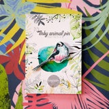 Wooden Pin  -Long Tailed Tit
