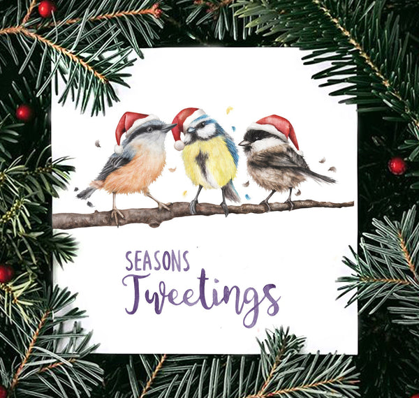 Seasons Tweetings- Citrus Bunn Christmas Card