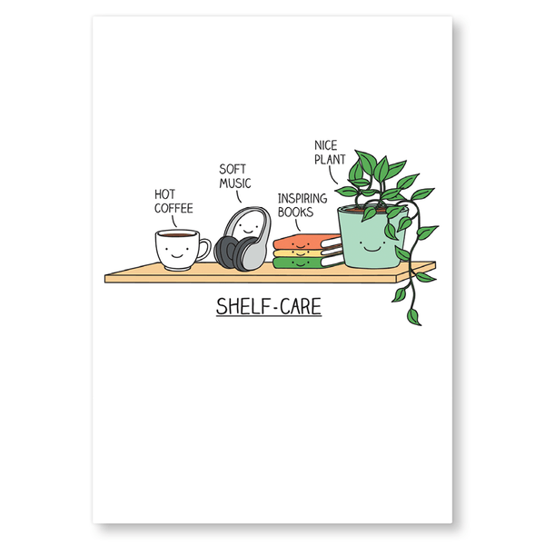 Shelf care POSTCARD - Whale and Bird