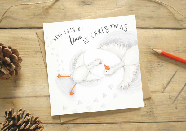 Christmas Card - Snow Angels - Every Goose