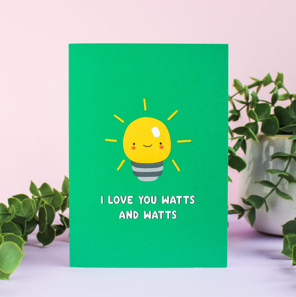 I love you Watts and Watts  - Jam Triangles Card