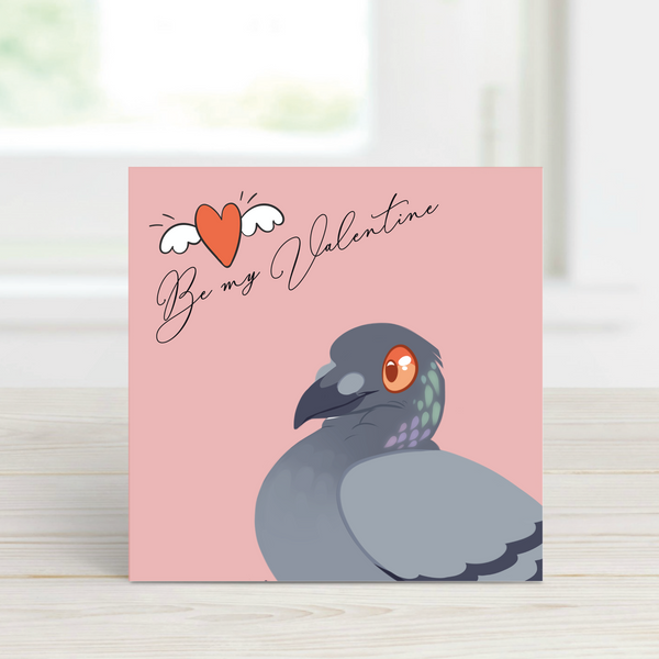 Card - Be my valentine - Harold the Pigeon LGP
