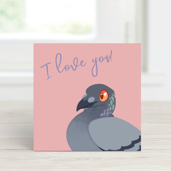 Card - I love you - Harold the Pigeon LGP