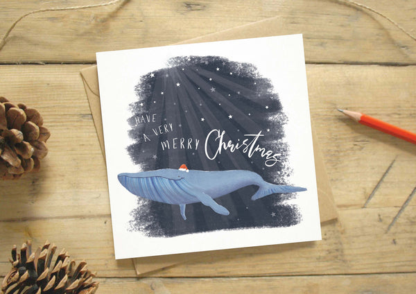 Christmas Card - Whale  - Every Goose